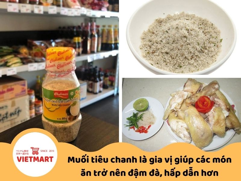 Muối tiêu chanh tiện lợi - Vietmart - chuyên gia vị Việt Nam tại Nhật Bản