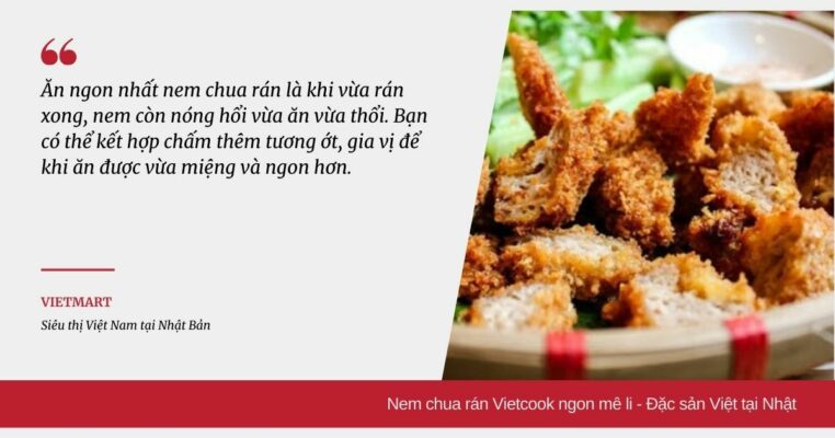 Nem chua rán Vietcook ngon mê li - Đặc sản Việt tại Nhật
