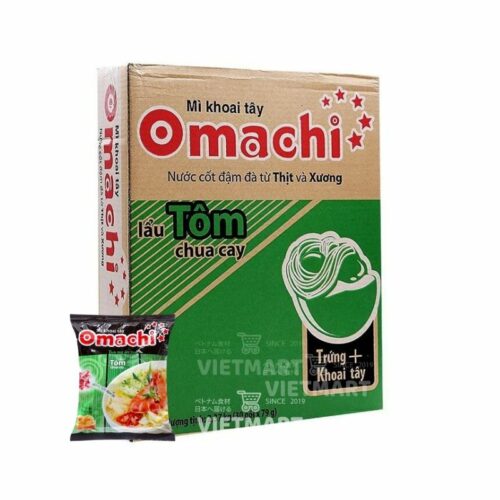 Thùng mì Omachi tôm chua cay 30 gói｜Thực phẩm Việt ở Nhật