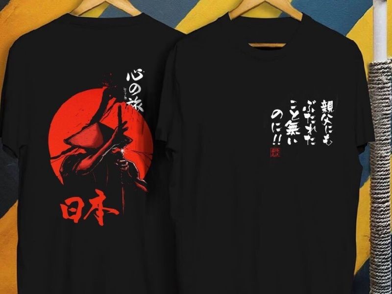 Áo phông in chữ Hán - món quà lưu niệm nên mua khi đi Nhật