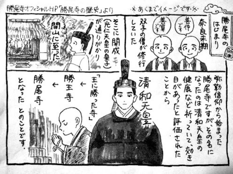 Lịch sử chùa Katsuoji