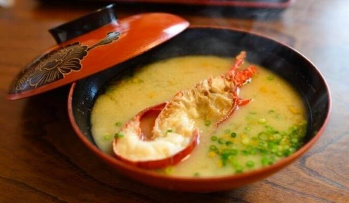 [Hướng dẫn] làm soup miso tôm hùm gai đặc biệt kiểu Nhật